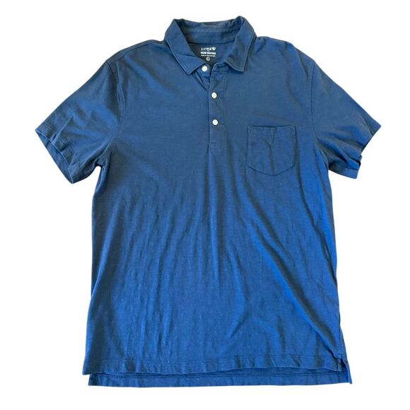 J.crew slub cotton pocket front polo size large - Picture 1 of 7